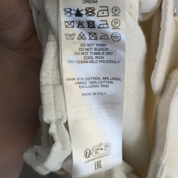 J.W. Anderson Linen Side Panel Pants Size 6 - Picture 10 of 11